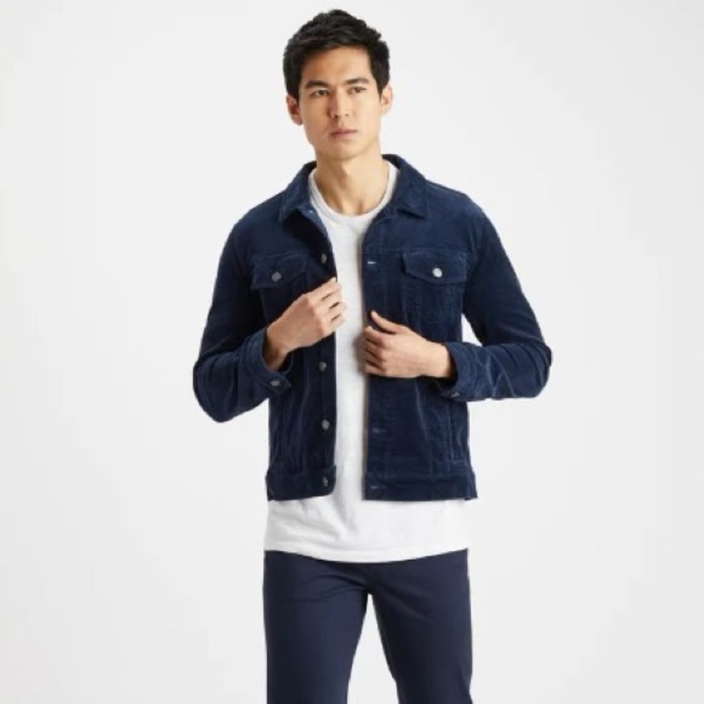 G/Fore Corduroy Retro Golf Jacket Mens Blue